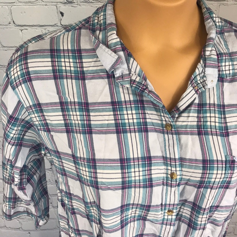 American Eagle Outfitters Plaid Button Down Shirt - Picture 2 of 8